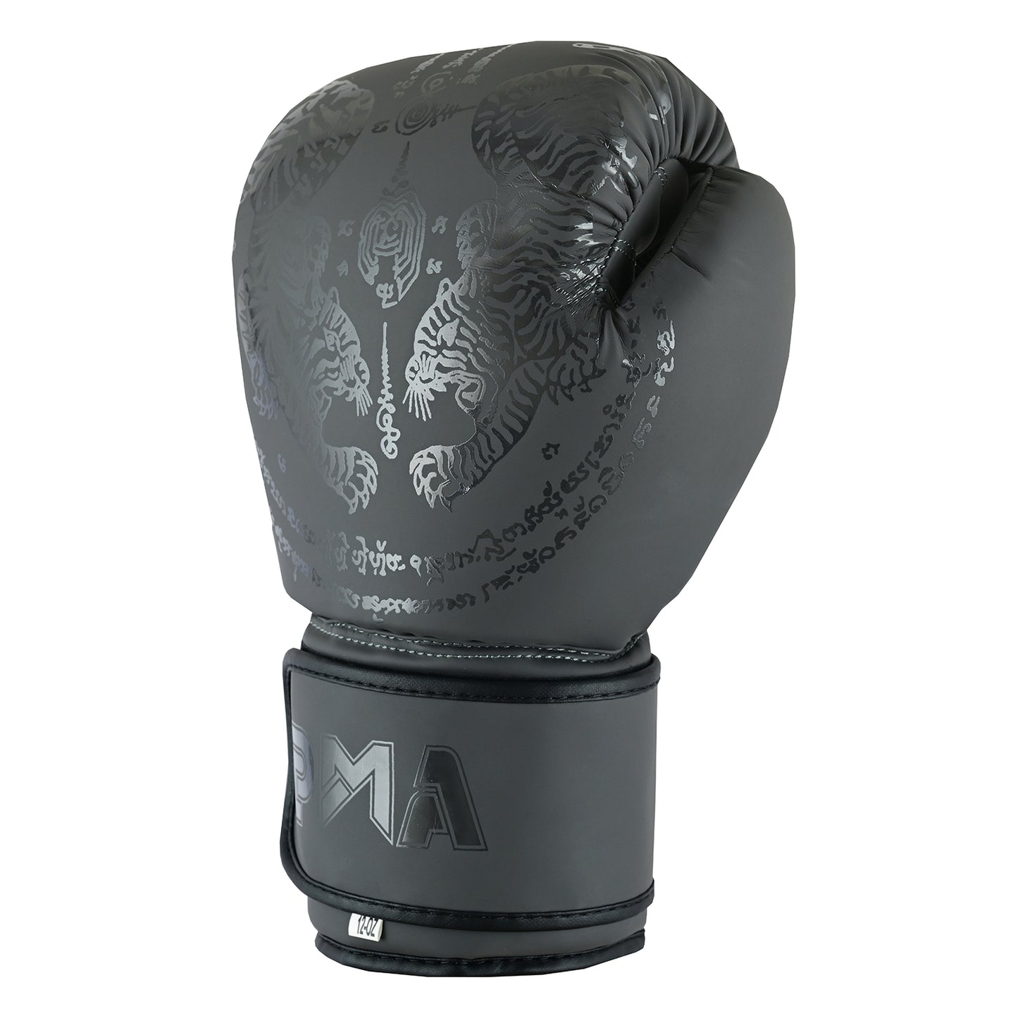 Playwell Matte "Twin Tiger" Boxing Gloves - Grey