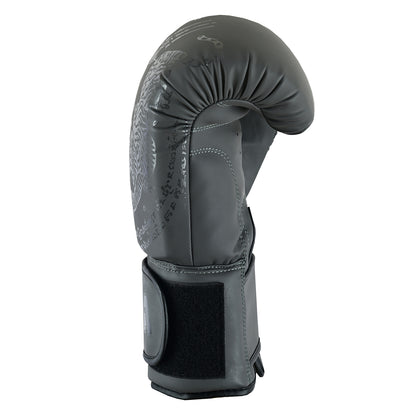 Playwell Matte "Twin Tiger" Boxing Gloves - Grey