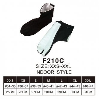 Ninja Indoor Tabi Socks: Black - Canvas Sole