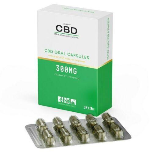 British Cannabis - 100% Pure Cannabis CBD Capsules  - 300mg