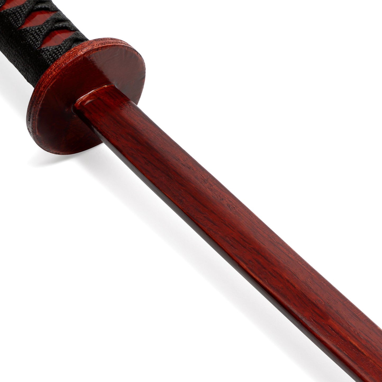 Wooden Roped Bokken With Scabbard  - Cherry Oak