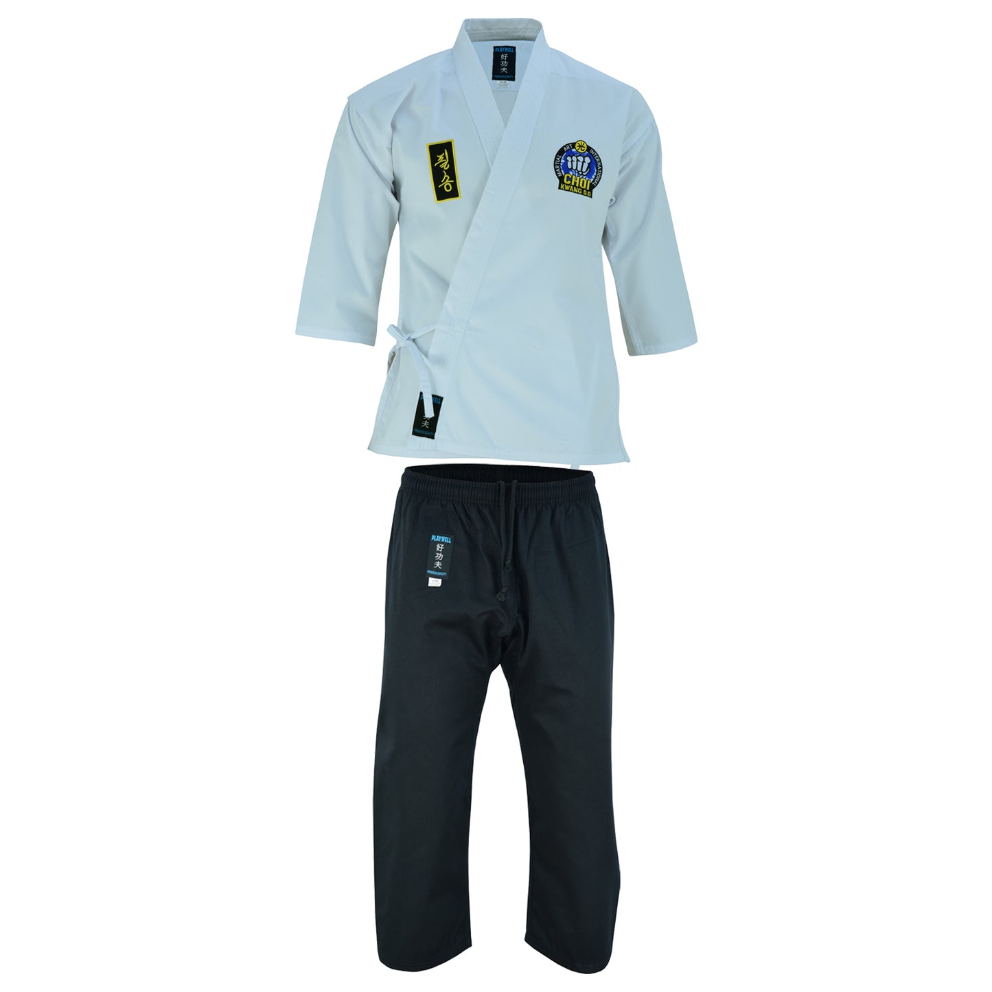 Adult Choi Kwang Do White jacket /Black Trouser Students Uniform