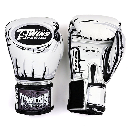 Twins Comic Boxing Gloves White