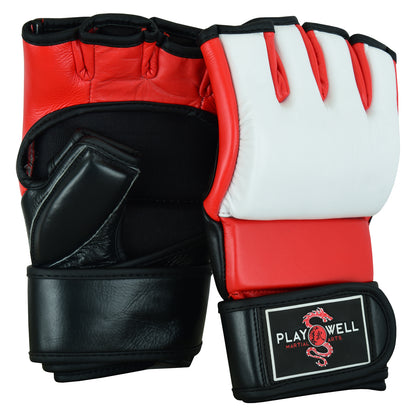MMA Elite Leather Competition Style Fight Gloves