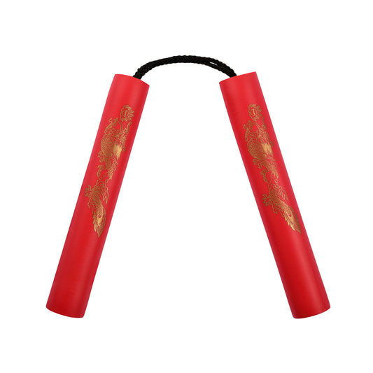 NR-001: 8 Inches Red Nunchaku Foam with Cord