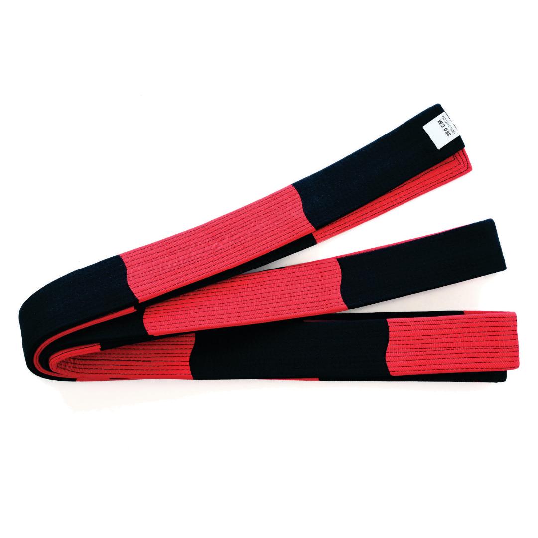 Masters Deluxe  Instructor Dan Block Belt - Red/Black