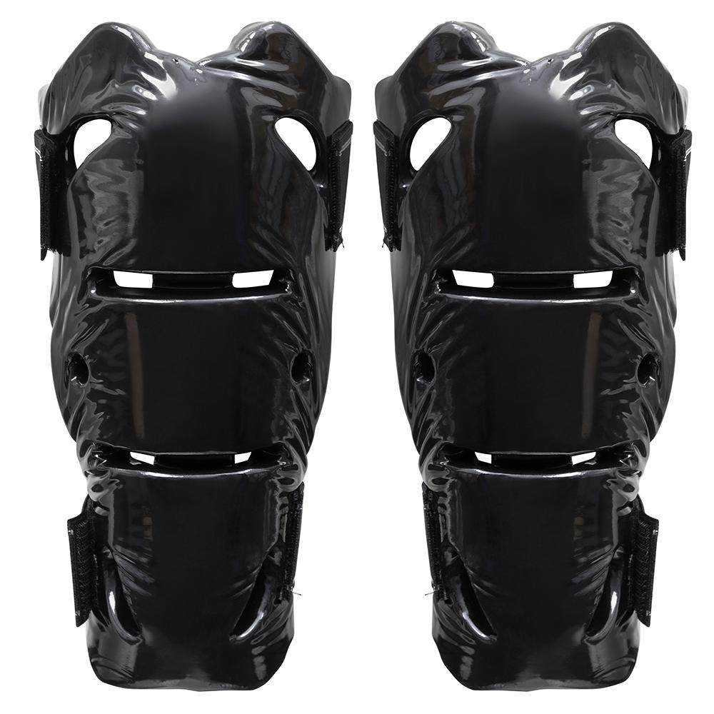 Dipped Foam Shin guard: Double Layer - Metallic Black