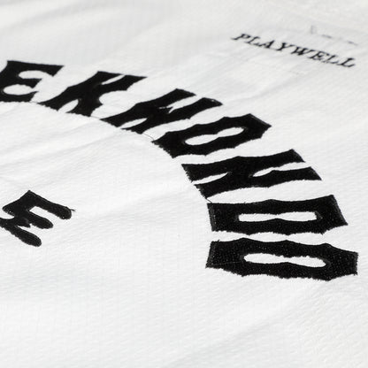 Korean Ultimate Taekwondo Uniform: White V-Neck: Children's