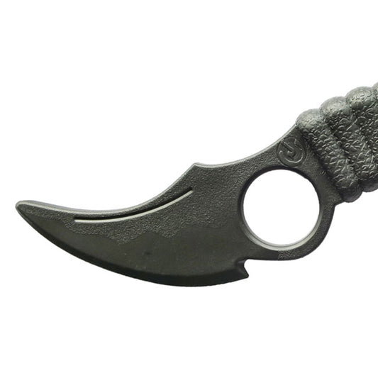 Black Polypropylene Double "Karambit" Knife - (e427)
