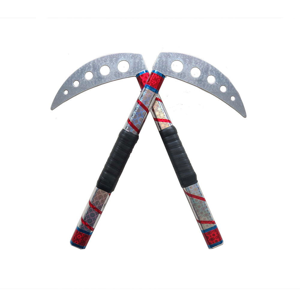 Elite Competition / Demo Kamas With Grip -  Silver/Red