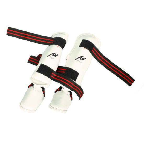 Semi Contact Kick Boxing Shin-Instep Guard - White