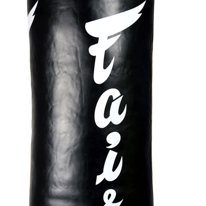 Fairtex Muay Thai 6ft Banana Punch Bag - Black (Filled 36-42kg)