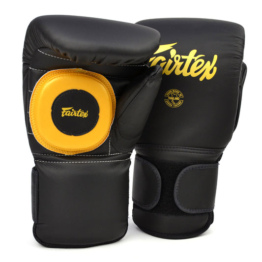 BGV13 Fairtex Coaching Sparring Gloves Black-Gold