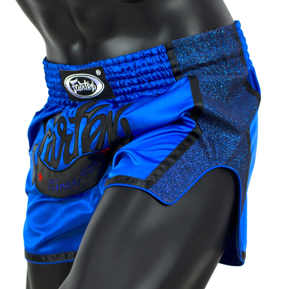 Fairtex Slim Cut Muay Thai Fight Shorts - Royal Blue