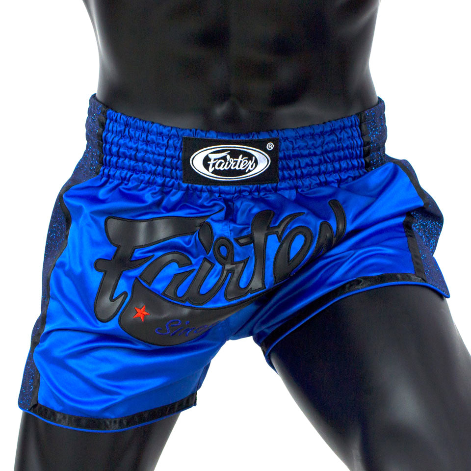 Fairtex Slim Cut Muay Thai Fight Shorts - Royal Blue