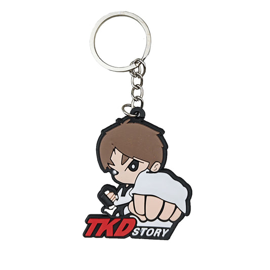 Childrens Taekwondo Rubber Key Chain ( H561 )