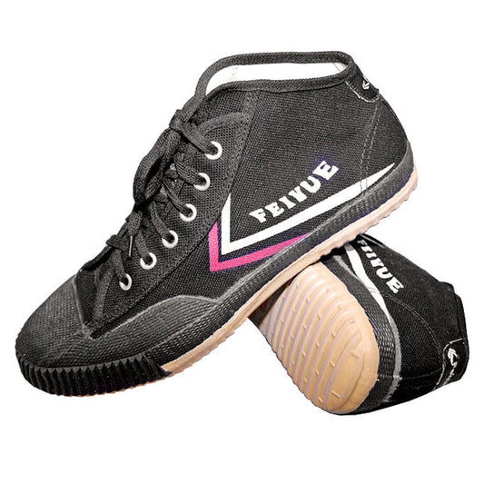 High Top Feiyue Wushu Training Shoes : Black - PRE ORDER