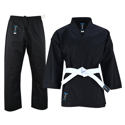 Kids Karate Cotton Suit - Black 8.5oz