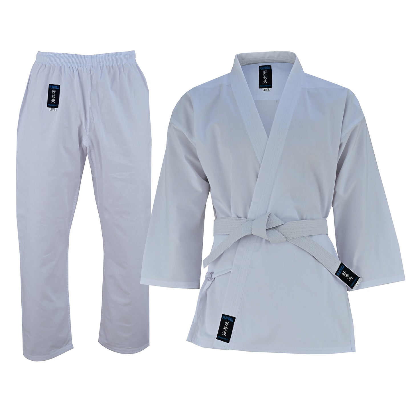 Adults Karate Cotton Suit - White 8.5oz