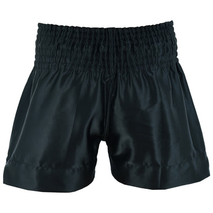 KickBoxing Competition Satin Fight shorts - Black