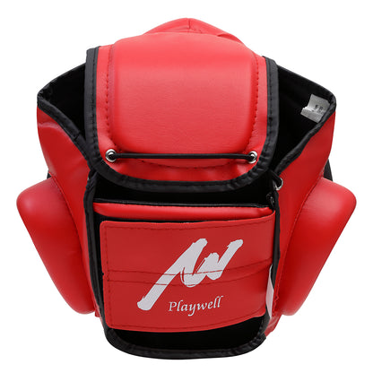 Kudo Red Headguard: Full Mask