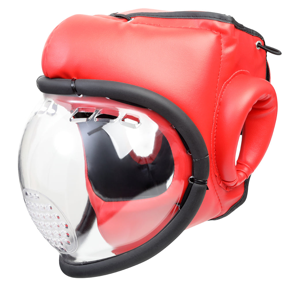 Kudo Red Headguard: Full Mask