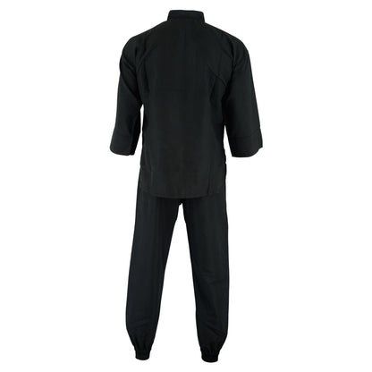 Adults Kung Fu Elite Microfibre Suit - Black