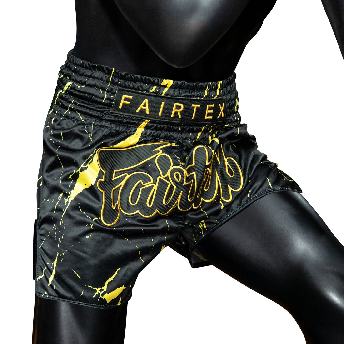 Fairtex  Muay Thai Fight Shorts Black - Marble