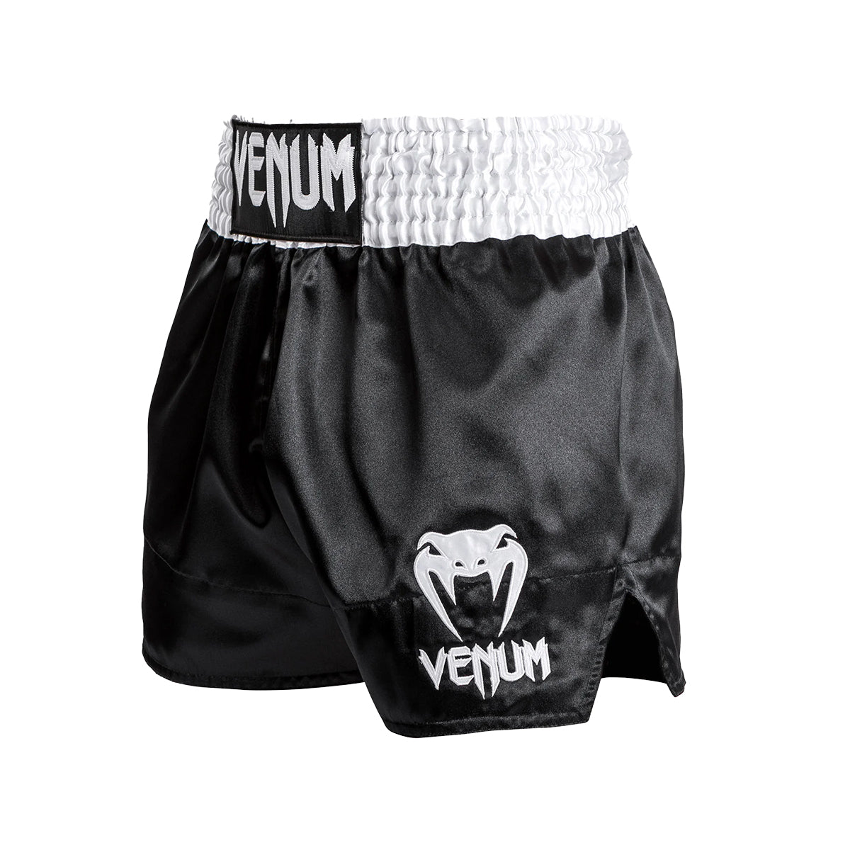 Venum Classic Muay Thai Shorts  -  White/Black