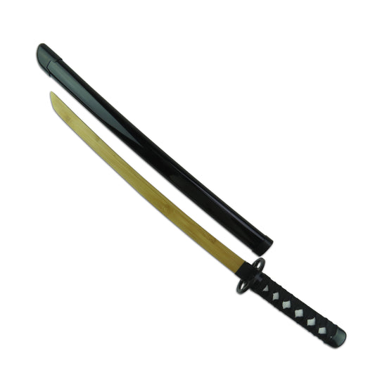 Bamboo Wooden Childrens Natural Bokken W Scabbard