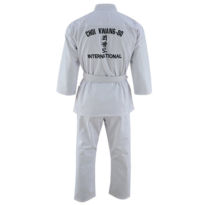 Official Kids Choi Kwang Do All White Students Uniform