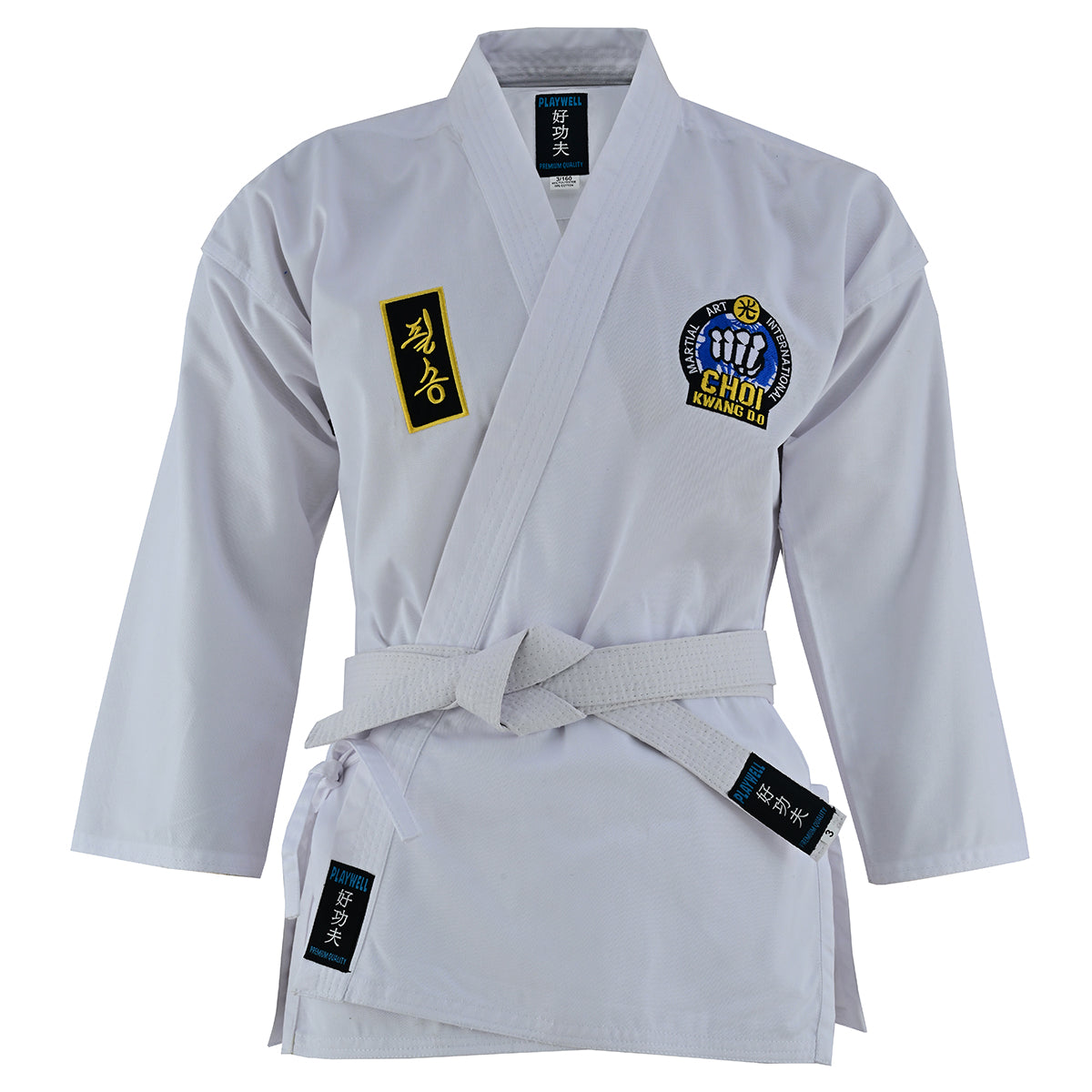 Official Kids Choi Kwang Do All White Students Uniform