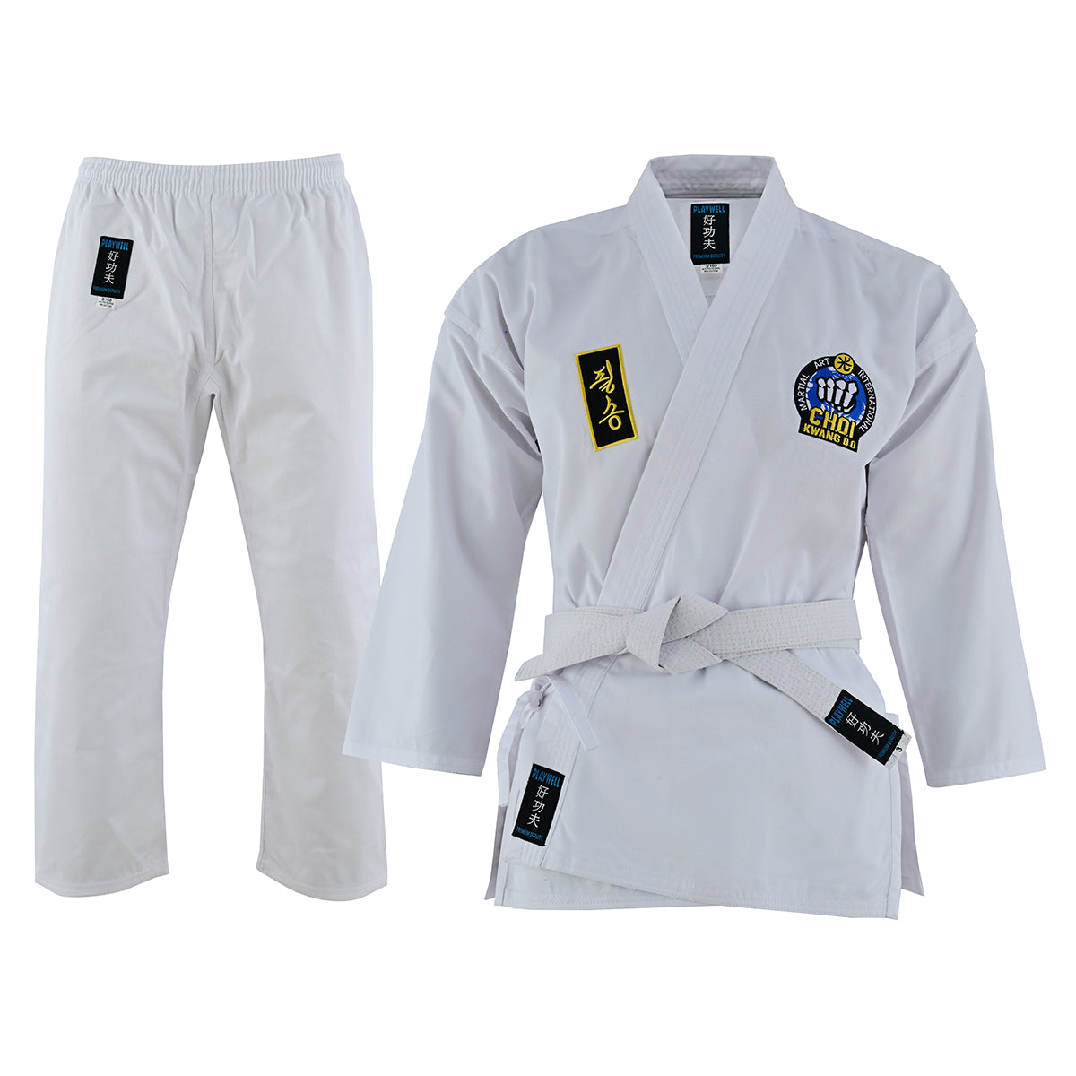 Official Kids Choi Kwang Do All White Students Uniform