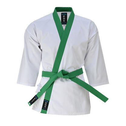 Tang Soo Do 9oz Uniform  - Green Trim