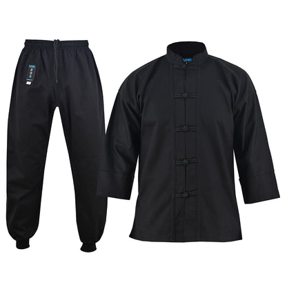 Kids Kung Fu Medium Weight 9oz Suit - Black