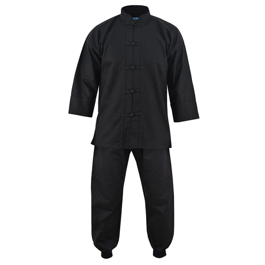 Kids Kung Fu Medium Weight 9oz Suit - Black