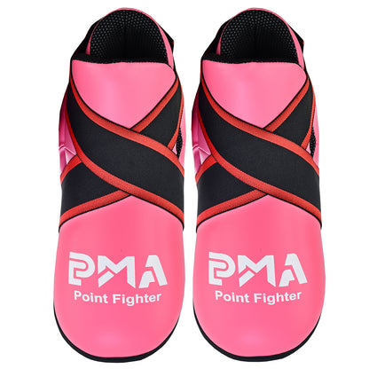 Semi Contact Point Sparring Boots - Pink