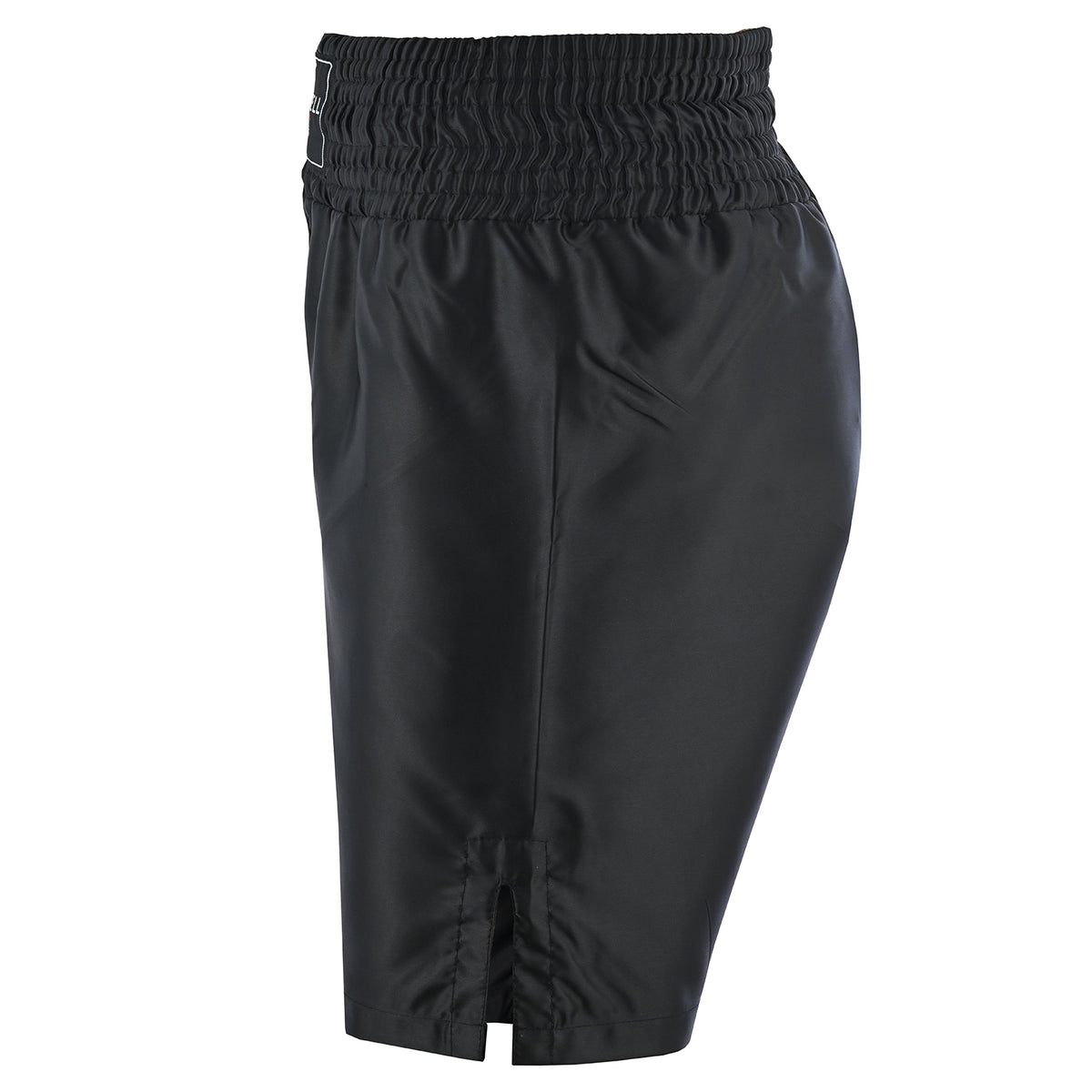 Plain Black Satin Boxing Training Shorts