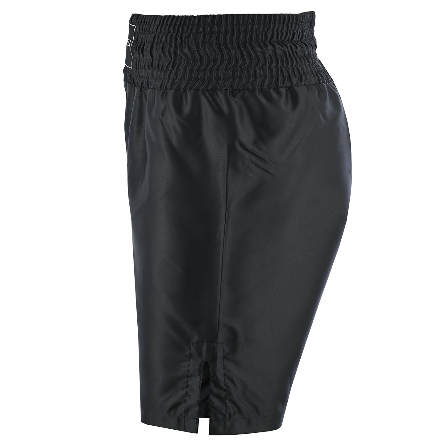Plain Black Satin Boxing Training Shorts