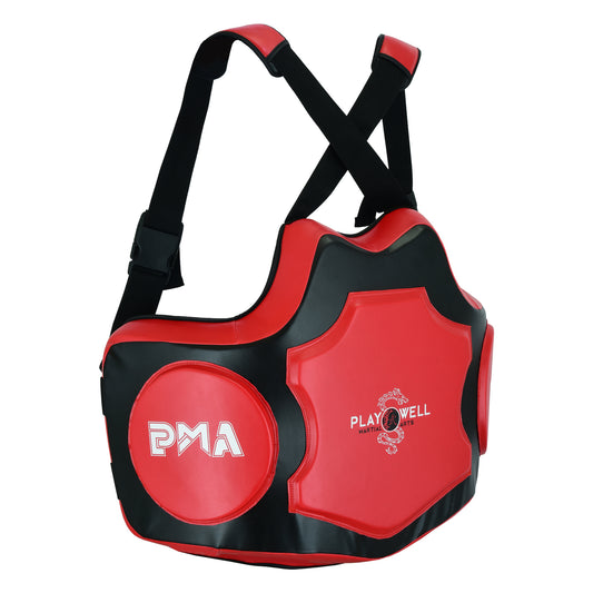 PMA Elite Pro Coaching Body Shield - Black/Red - PRE ORDER