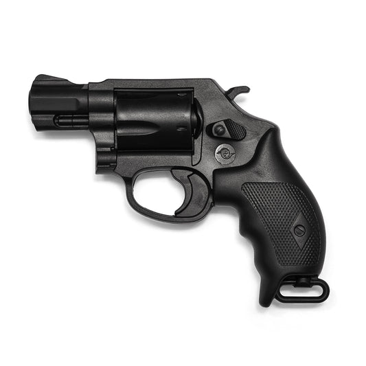 Realistic TP Rubber Black Revolver Barrel Gun - NEW - M013