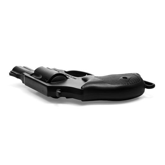 Realistic TP Rubber Black Revolver Barrel Gun - NEW - M013