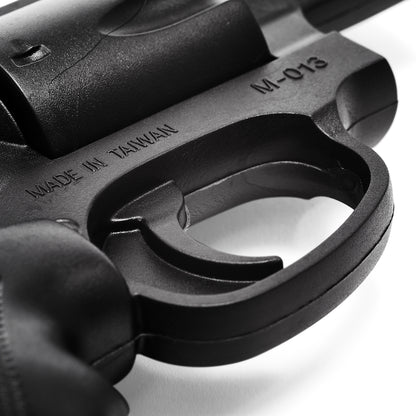Realistic TP Rubber Black Revolver Barrel Gun - NEW - M013