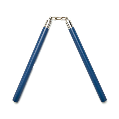 Competition Wooden Speed Nunchucks Chain 11"- Blue