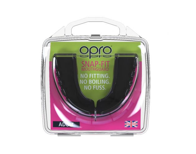 OPRO Snap Fit Mouthguard - Black