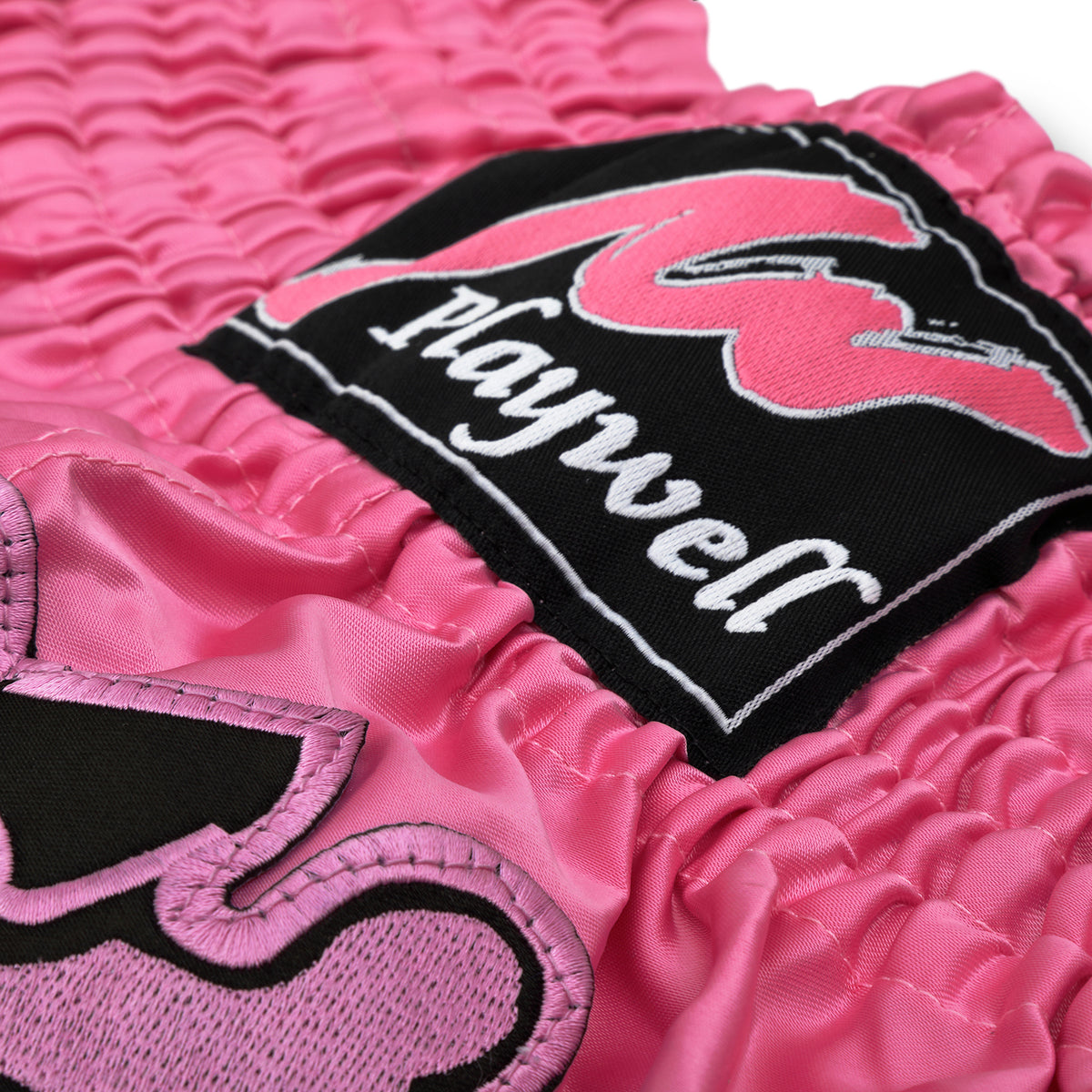 Ladies Pink Satin Training Shorts