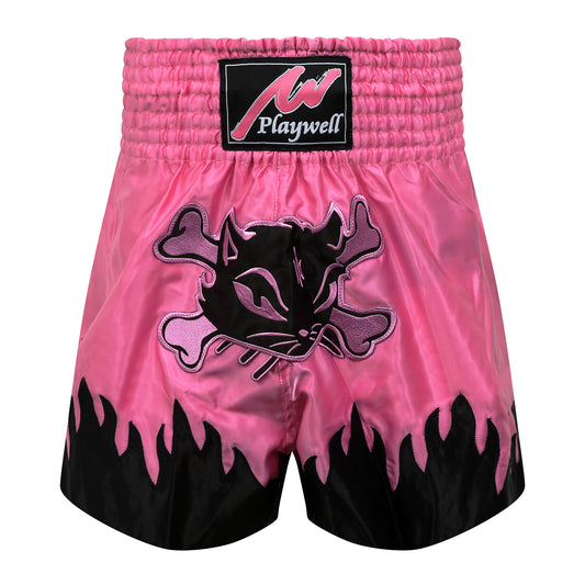 Ladies Pink Satin Training Shorts