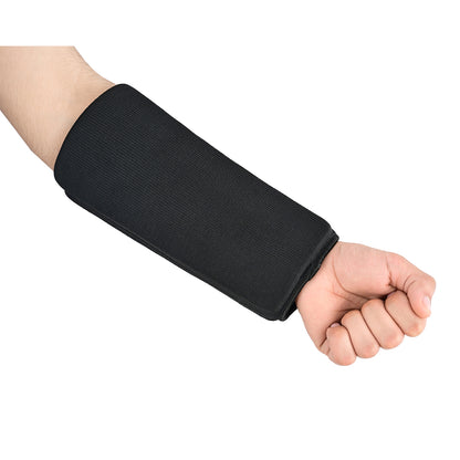 Elasticated Black Full Contact Forearm Guard (Padded Both Sides)