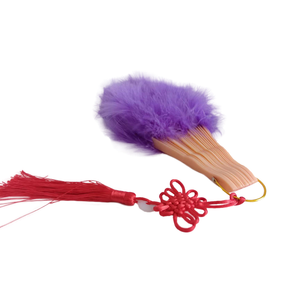 Martial Arts Kung Fu Purple Feather  Fan