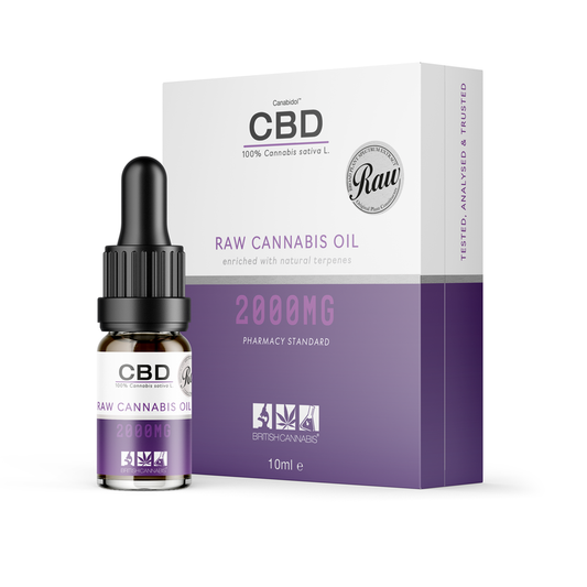 British Cannabis - 100% Pure Raw Cannabis CBD Oil - 2000mg